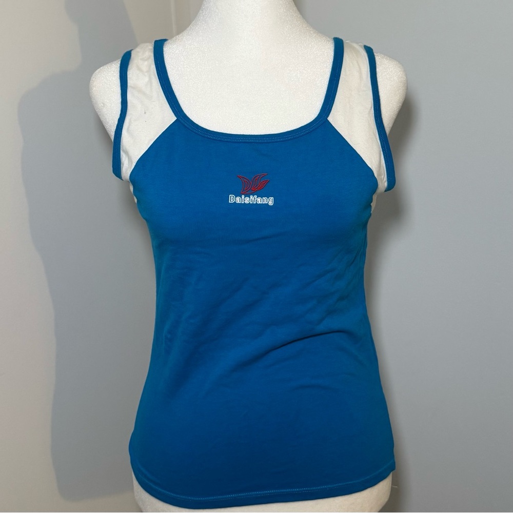 Vintage Women's Blue Tank Top
